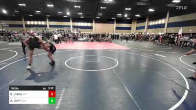 190 lbs Quarterfinal - Sean Luedy, Acp Wc vs Asa Goff, Team Thunder