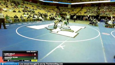 106 Class 4 lbs Cons. Round 1 - Luke Nally, Lee`s Summit vs Gannon Kuhn, Timberland