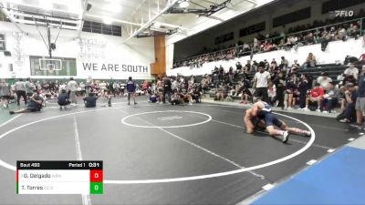 126 lbs Cons. Round 3 - Gael Delgado, Warren vs Troy Torres, Calvary Chapel-SA