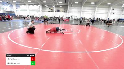 111 lbs Consi Of 8 #2 - Stephen Whisler, Smitty's Wrestling Barn vs Eyal Mamet, Andover