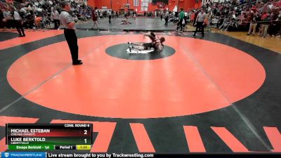 120 lbs Cons. Round 6 - Luke Berktold, LIBERTYVILLE vs Michael Esteban, Chicago (MARIST)