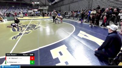 53 lbs Cons. Round 1 - Maddex Weinert, Cherry Creek Wrestling Club vs Andrew Peterson, Forks Wrestling Club