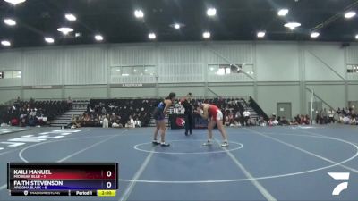 145 lbs Round 3 (8 Team) - Kaili Manuel, Michigan Blue vs Faith Stevenson, Arizona Black