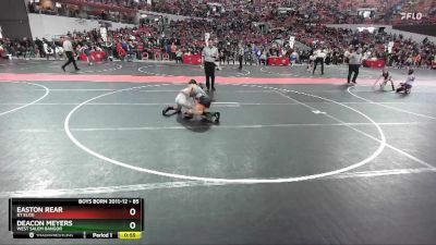 85 lbs Quarterfinal - Easton Rear, RT Elite vs Deacon Meyers, West Salem Bangor