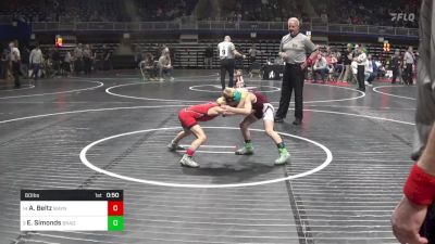 60 lbs Round Of 16 - Ace Beltz, Waynesboro vs Elijah Simonds, Bradford