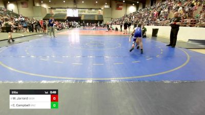 91 lbs Consi Of 4 - Waylon Jarrard, Georgia vs Collin Campbell, Grizzly Wrestling Club