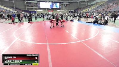 100 lbs Champ. Round 1 - Landon Thoennes, Pinnacle Wrestling Club vs Gunner Fry, Iowa