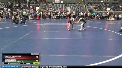 65 lbs Cons. Round 6 - Jacob Leick, Powerhouse Wrestling Club vs Macyn Gardner, Legends Of Gold