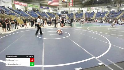 46 lbs Quarterfinal - Sawyer Uhland, Eads Junior Olympic vs Josiah Guagliardo, Steel City Reloaded WC