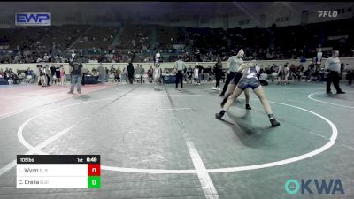 105 lbs Consolation - Leah Wynn, El Reno Wrestling Club vs Cara Crelia, Elgin Wrestling