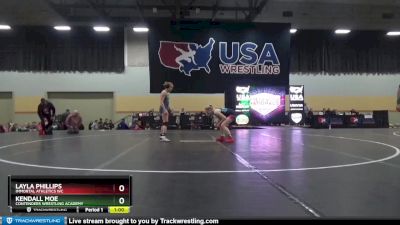 105 lbs Cons. Round 5 - Kendall Moe, Contenders Wrestling Academy vs Layla Phillips, Immortal Athletics WC