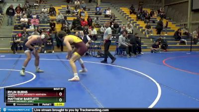 174 lbs Quarterfinal - Matthew Bartlett, Corban University (Ore.) vs Rylin Burns, Montana State University-Northern (Mont.)