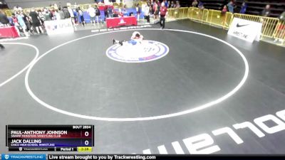 160 lbs Cons. Round 6 - Paul-Anthony Johnson, Swamp Monsters Wrestling Club vs Jack Dalling, Chico High School Wrestling