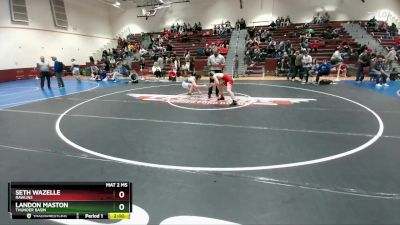 138 lbs Cons. Round 5 - Landon Maston, Thunder Basin vs Seth Wazelle, Rawlins