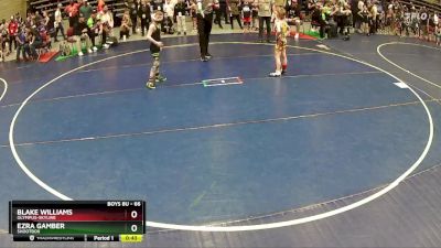 66 lbs Champ. Round 1 - Blake Williams, Olympus-Skyline vs Ezra Gamber, Shootbox