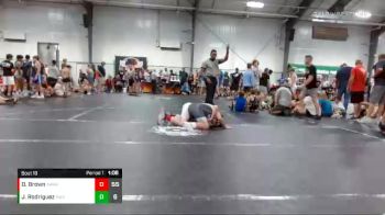 135 lbs Round 5 (8 Team) - Dillon Brown, Alabama Elite vs JJ Rodriguez, Reverence Wrestling Club