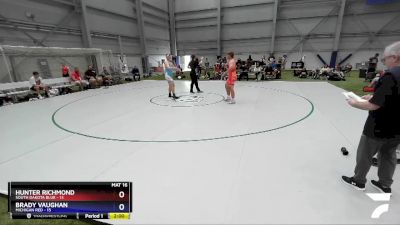 220 lbs 2nd Wrestleback (16 Team) - Hunter Richmond, South Dakota Blue vs Brady Vaughan, Michigan Red