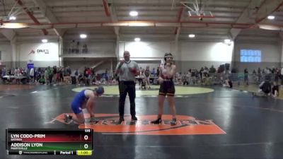 135 lbs Cons. Round 2 - Lyn Codo-Prim, Batavia vs Addison Lyon, MARYSVILLE