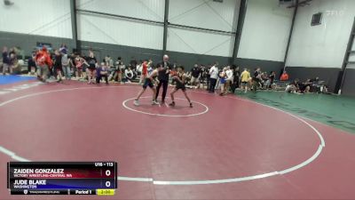 113 lbs Round 4 - Zaiden Gonzalez, Victory Wrestling-Central WA vs Jude Blake, Washington