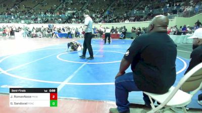 68 lbs Semifinal - Jaegar RomanNose, Prodigy vs Graham Sandoval, Ponca City Wrestling