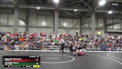 85 lbs Quarterfinal - Walker Metcalf, Emporia vs Konner Mills, Great Bend