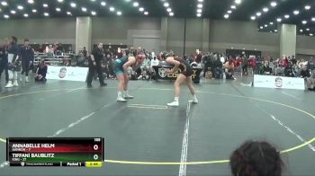 155 lbs Quarters & 1st Wb (16 Team) - Tiffani Baublitz, King vs Annabelle Helm, Gannon