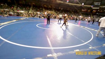 85 lbs Quarterfinal - Camden Weaver, Moen Wrestling Academy vs Tevin Smith, Sherman Challengers