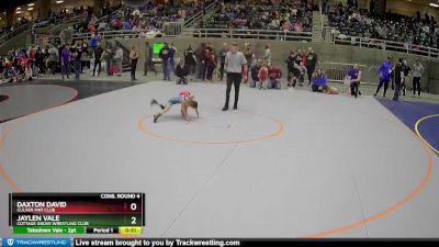 49 lbs Cons. Round 4 - Daxton David, Culver Mat Club vs Jaylen Vale, Cottage Grove Wrestling Club