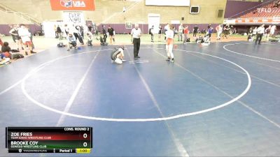 135 lbs Cons. Round 2 - Brooke Coy, Oswego Wrestling Club vs Zoe Fries, Team Idaho Wrestling Club