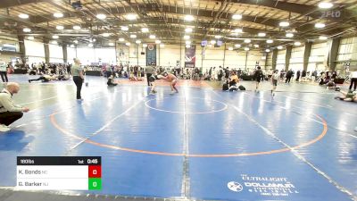 180 lbs Consi Of 8 #1 - Kacey Bonds, NC vs Gavin Barker, NJ