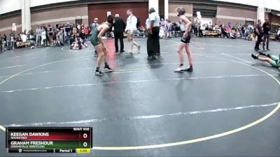 110 lbs Round 3 - Keegan Dawkins, Roundtree vs Graham Freshour, Greeneville Wrestling