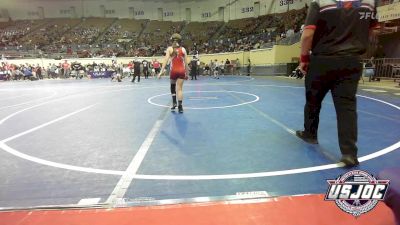 100 lbs Quarterfinal - Kale Dennis, Saints Wrestling Club vs Lyndse Rakestraw, Redskins Wrestling Club