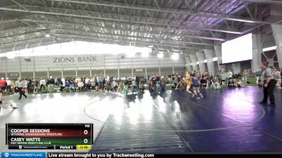 97 lbs Cons. Round 2 - Cooper Sessions, Wyoming Underground Wrestling vs Casey Watts, Mat Demon Wrestling Club