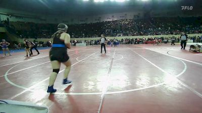 200 lbs Round Of 16 - Jesslynn Grass, Locust Grove Middle School vs Chloe Vawter, Little Axe Takedown Club