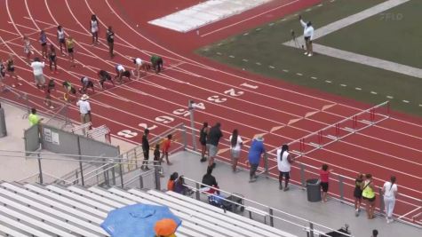 Youth Girls' 100m Hurdles 2023 Aau Regional Qualifier 19, Semi-Finals 4 - Age 13