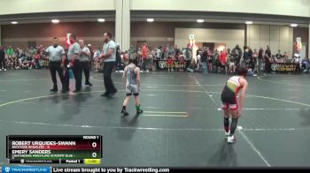 47 lbs Round 1 (4 Team) - Emery Sanders, Contenders Wrestling Academy Blue vs Robert Urquides-Swann, Backyard Brawlers