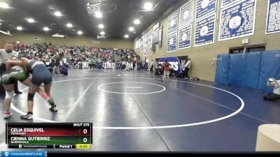 101 lbs Cons. Round 3 - Cienna Gutierriz, Bakersfield vs Celia Esquivel, Tehachapi