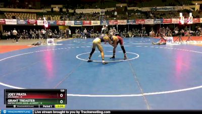 125 lbs Finals (2 Team) - Grant Treaster, United States Naval Academy vs Joey Prata, Oklahoma