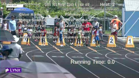 Youth Girls' 100m, Finals 2 - Age 6