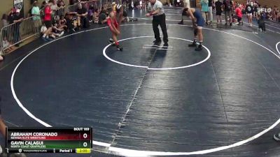 115 lbs Champ. Round 2 - Gavin Calagui, North Coast Grapplers vs Abraham Coronado, Nevada Elite Wrestling