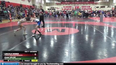 60 lbs Champ. Round 1 - Evan Wilkie, White Bear Lake Wrestling vs Lincoln Weber, Pursuit Wrestling Minnesota