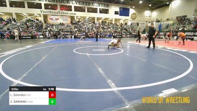 101 lbs Round Of 16 - Landon Salindon, Durham Wrestling Club vs ZACK SAMANO, Chino