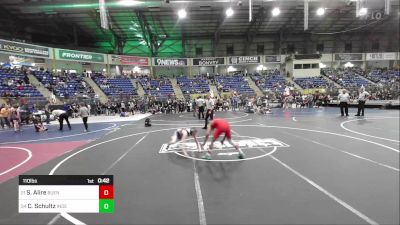 110 lbs Consi Of 16 #2 - Sam Alire, Buena Vista Middle School vs Casey Schultz, Independent