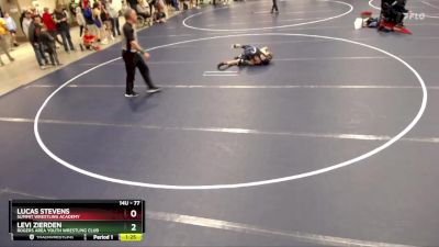 77 lbs Quarterfinal - Lucas Stevens, Summit Wrestling Academy vs Levi Zierden, Rogers Area Youth Wrestling Club