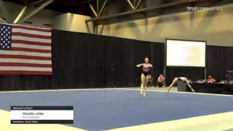 Hayden Jobe - Women's Pairs, Acro Explosion - 2021 USA Gymnastics Championships