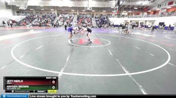 165 lbs Cons. Round 3 - Hayden Brown, Oklahoma City vs Jett Merlo, Avila