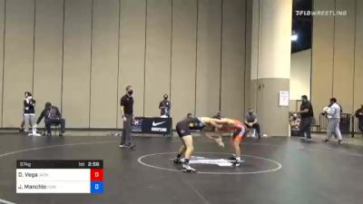 57 kg Semifinal - Danny Vega, Jackrabbit Wrestling Club vs Joseph Manchio, New York City RTC