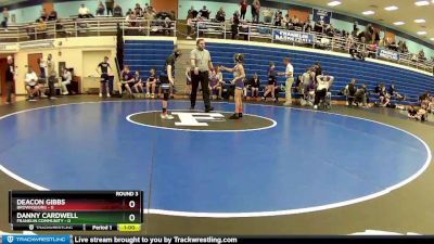 75 lbs Round 3 (4 Team) - Danny Cardwell, Franklin Community vs Deacon Gibbs, Brownsburg