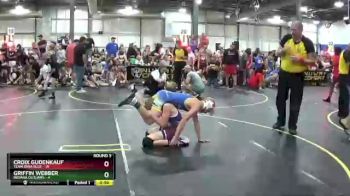 96 lbs Round 3 (6 Team) - Griffin Webber, Indiana Outlaws vs Croix Gudenkauf, Team Iowa Blue