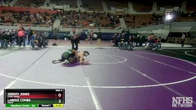 D4-150 lbs Cons. Round 2 - Jeremy Jones, Camp Verde vs Larenz Combs, Miami